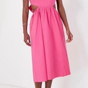 Chic Pink Midi Dress